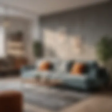 Multi-Functional Sofa Bed for Chic Urban Living Multi-functional sofa bed in a chic urban apartment