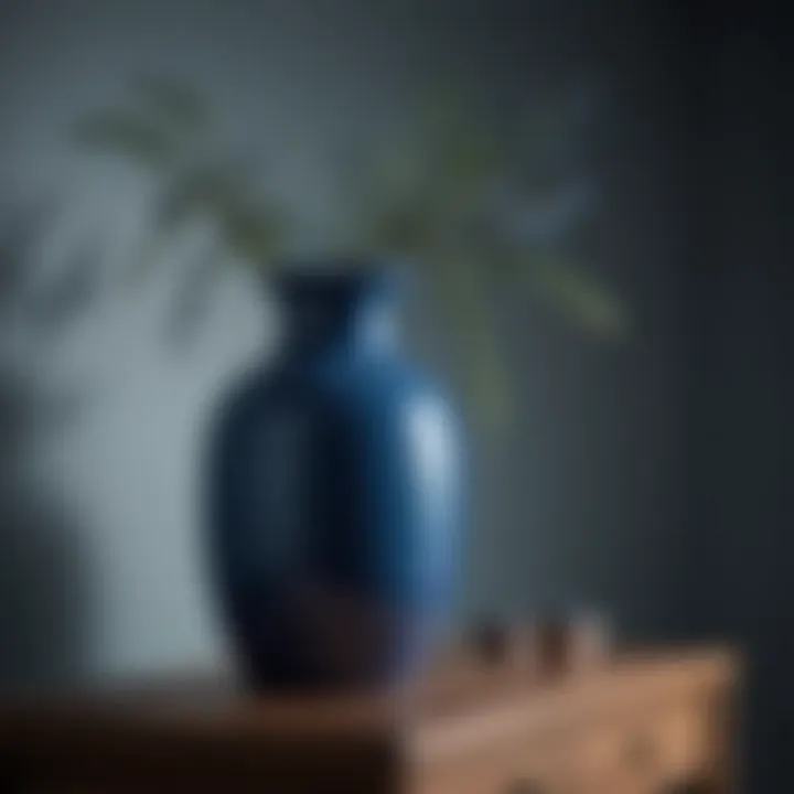 Soothing Blue Ceramic Vase