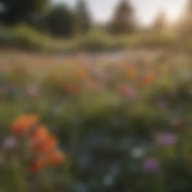 A Flourishing Wildflower Meadow A vibrant meadow filled with diverse wildflower species showcasing color and variety.