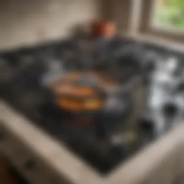 Specialized cleaner for glass top stoves