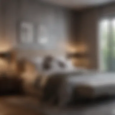 Modern Elegance in Bedroom Design Modern bedroom featuring elegant decor and a serene atmosphere