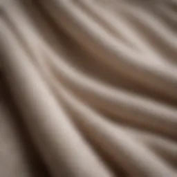 A close-up of soft, high-quality cotton fabric showcasing its weave and texture.