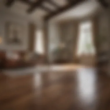 Showcasing Pristine Hardwood Floors in Home Decor An elegant living room with well-maintained hardwood floors