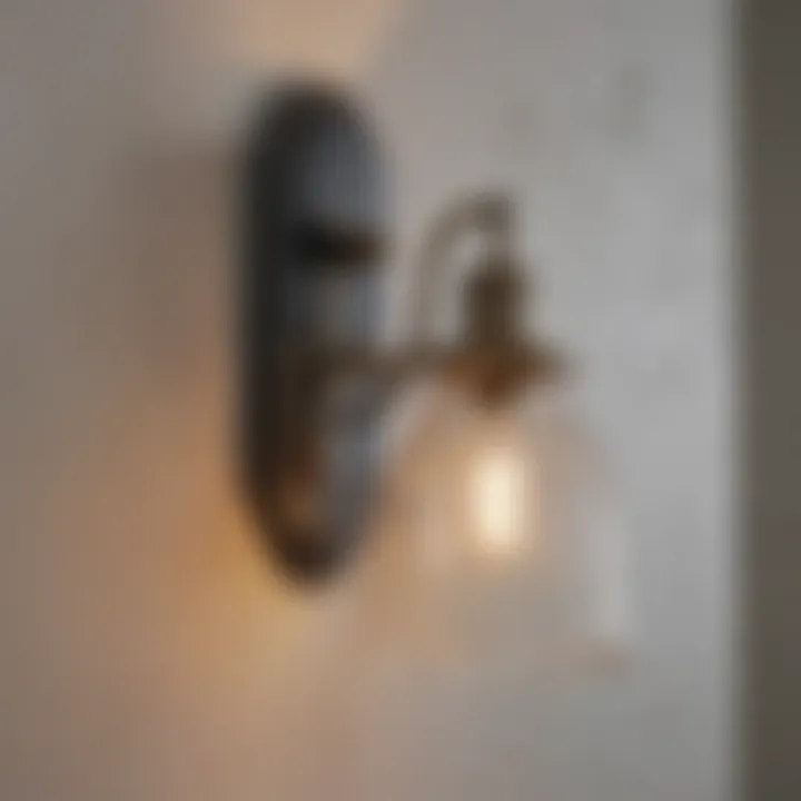 Traditional Bathroom Light Fixture - Classic Glass Wall Sconce