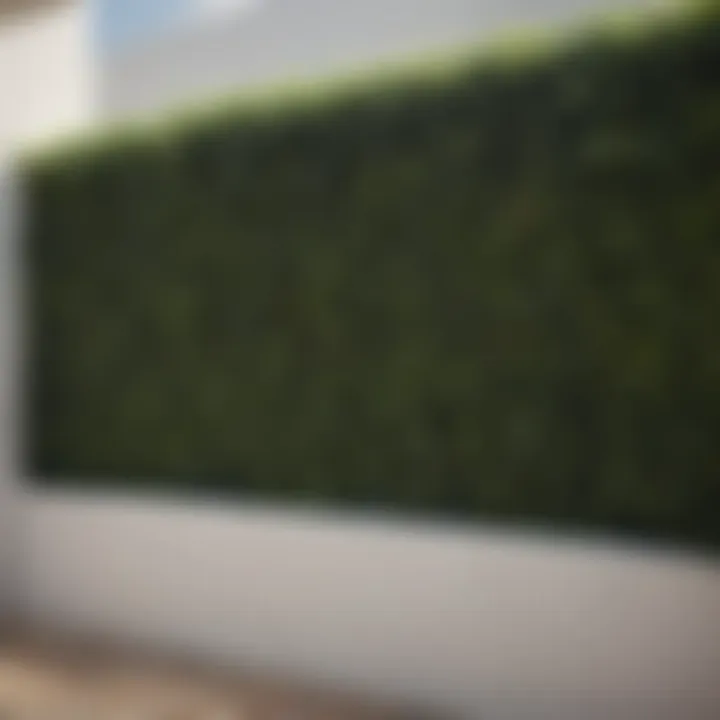 Creative Espalier Hedge Against Wall