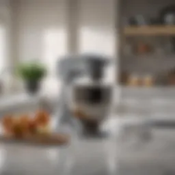 Elegant culinary tool on marble countertop