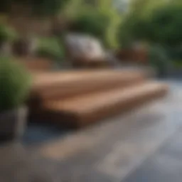 A beautifully designed patio deck showcasing various materials