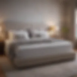Visual representation of a queen bed dimensions