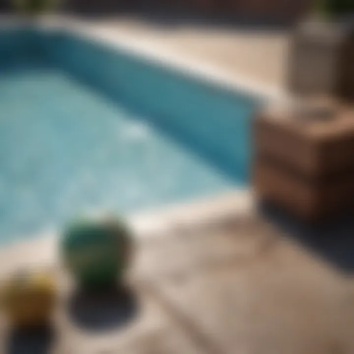 Tools and materials required for pool construction