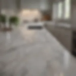 Elegant marble countertop showcasing modern design