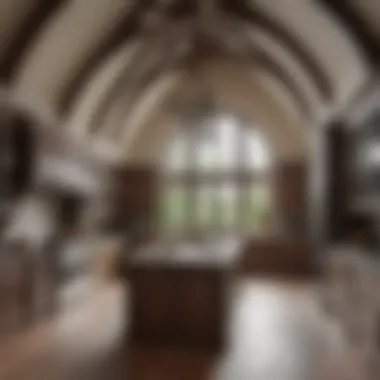 Bespoke Beauty: Tailored Cabinetry Craftsmanship Vaulted Ceiling Kitchen with Custom Cabinetry