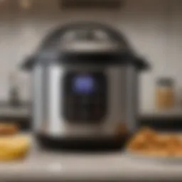 Versatile Instant Pot with Air Fryer Lid 8 Qt in action