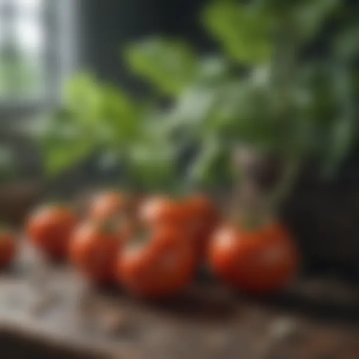 Tomato Plant with Wilting Leaves