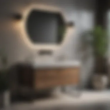 Stylish Modern Bathroom Vanity Elegant modern bathroom vanity showcasing sleek design and functionality