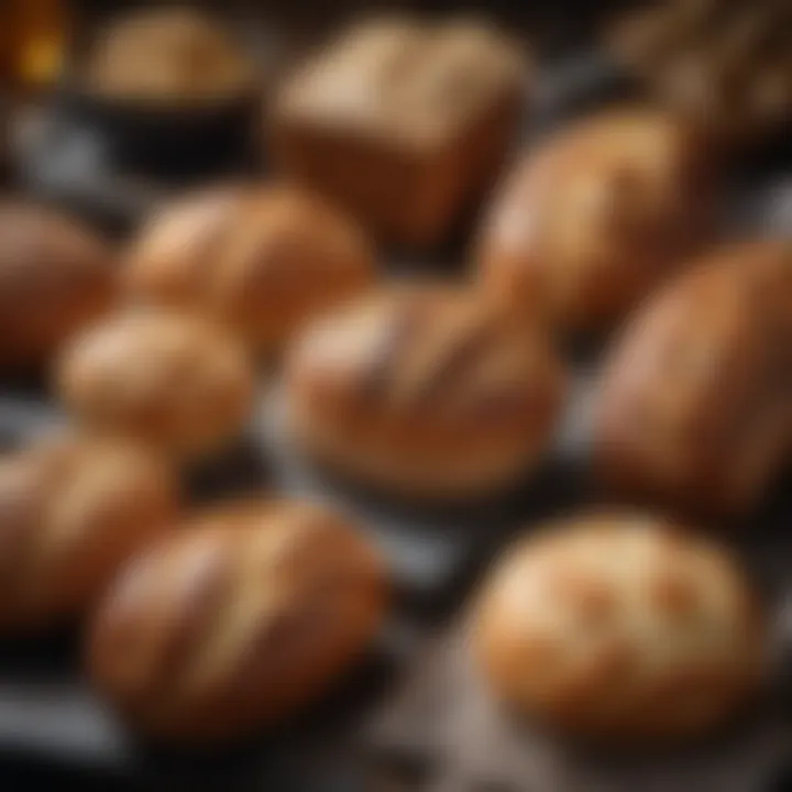 A variety of freshly baked bread options from Zojirushi