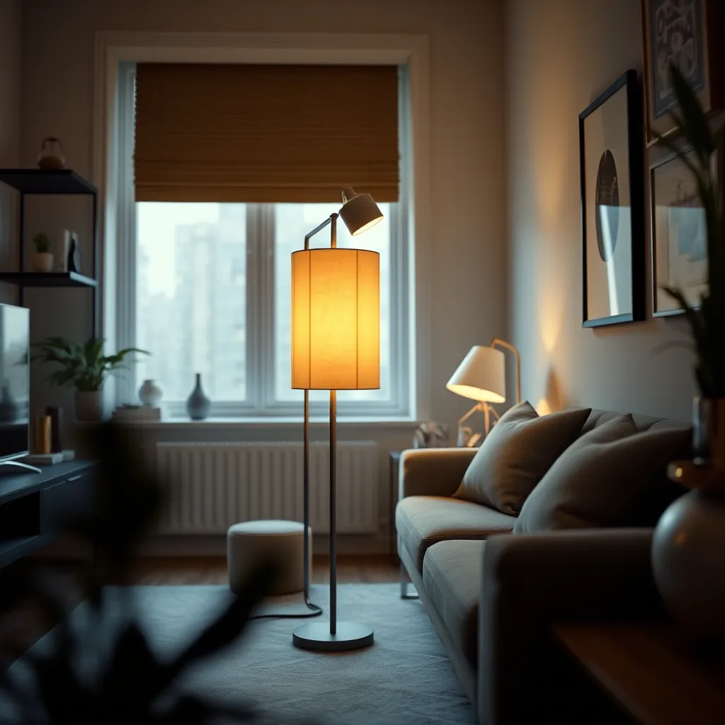 Elegant Floor Lamps for Compact Living Spaces